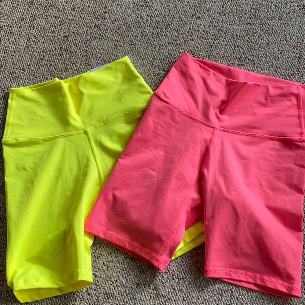 NEON biker shorts